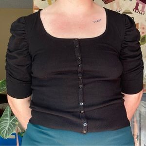 Black Sweater Blouse